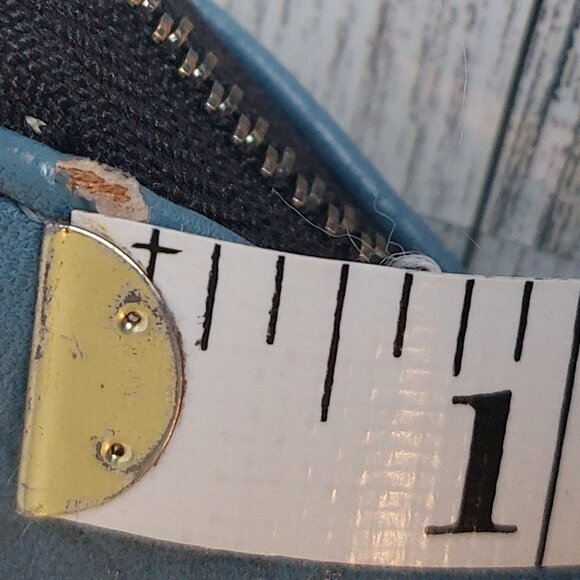 Slate Blue Jessica Simpson Crossbody Bag; zip top and front pockets - Picture 12 of 12